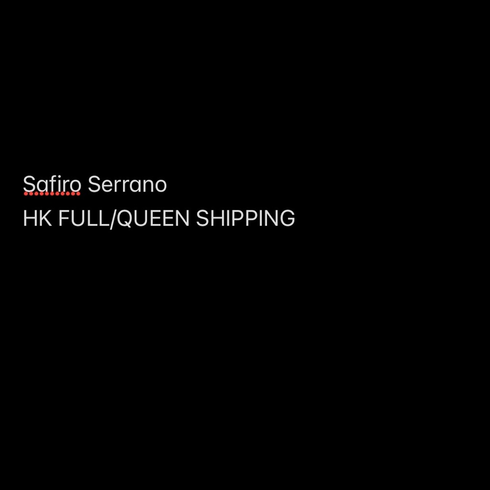 This is for Safiro Serrano only